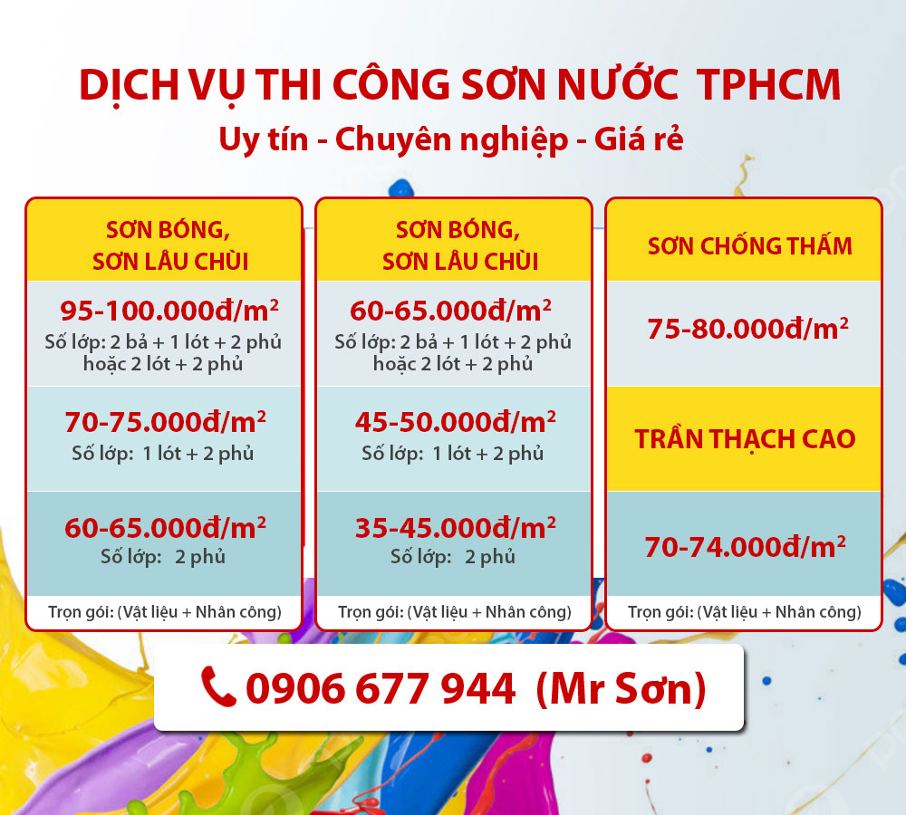 bang gia thi cong son nuoc tron goi